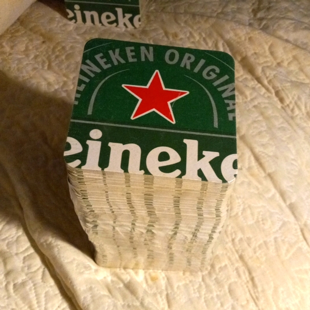 Heineken Cardboard Beer Coasters